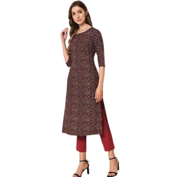 SIVA SHIVANI EMART WOMEN'S BLACK COLOUR KURTI TOP