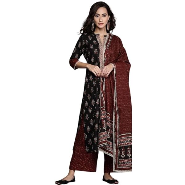 SIVA SHIVANI EMART KURTI SET FOR LADIES BLACK COLOUR